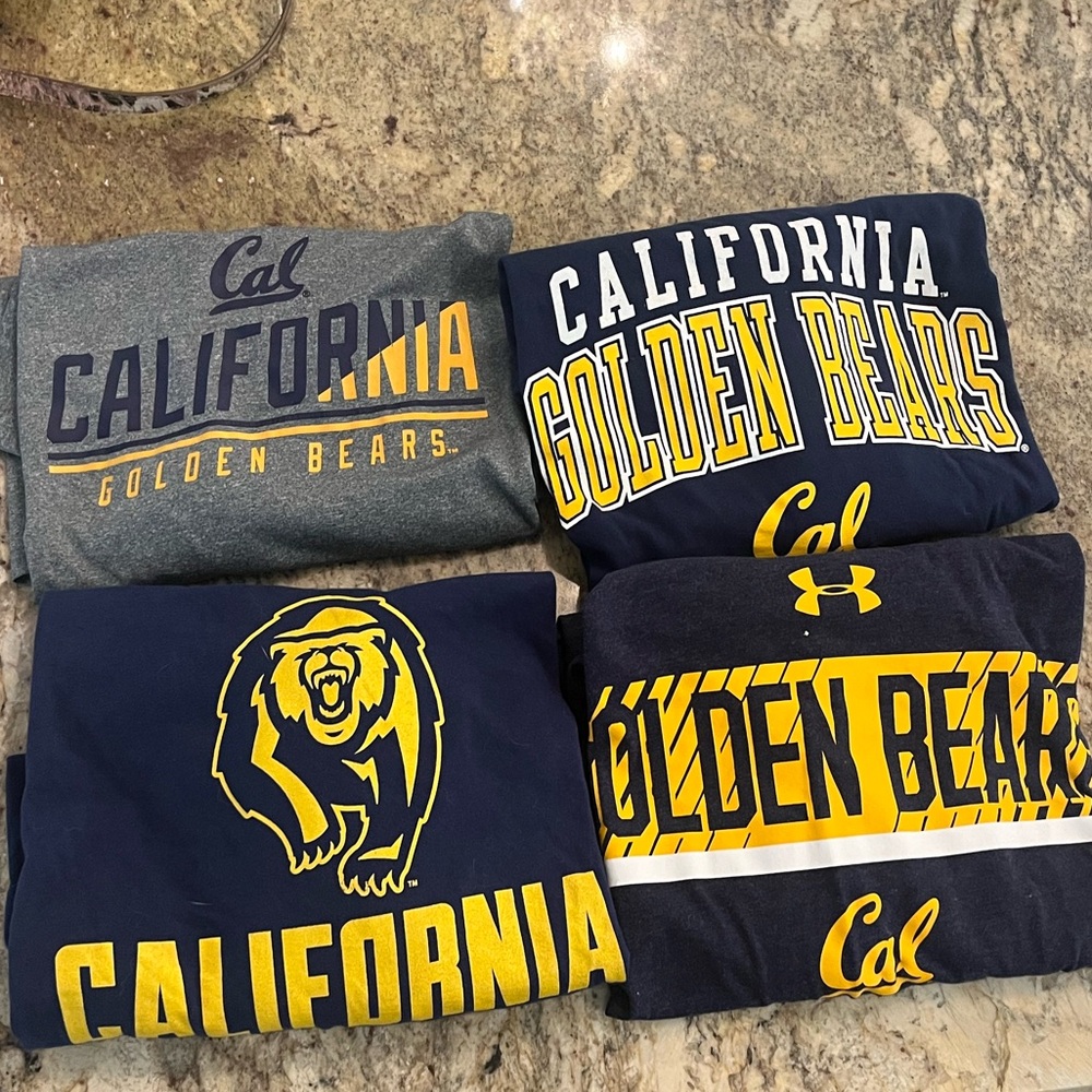 Lot of 4 Cal Bears t-shirts